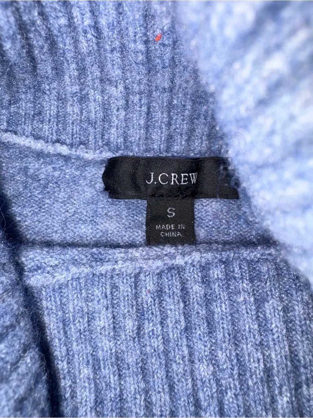 J.Crew Supersoft Yarn Turtleneck Sweater Periwinkle Blue Size S Quiet Luxury